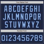 Personalized Light Blue Navy Graffiti Baseball Jersey Custom Name Number 3D Scratch Authentic Team Sports Apparel Personalized