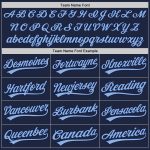 Personalized Light Blue Navy Graffiti Baseball Jersey Custom Name Number 3D Scratch Authentic Team Sports Apparel Personalized