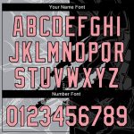 Custom Name and Number 3D Scratch Baseball Jersey - Personalized Graffiti Pattern in Pink, Black, and Gray Personalized Graffiti