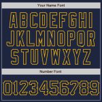 Personalized Navy Gold Graffiti Pattern 3D Scratch Baseball Jersey Custom Name & Number Authentic Team Gear Personalized