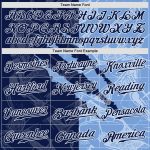 Custom 3D Scratch Baseball Jersey with Personalized Graffiti Pattern in Navy and Light Blue, Custom Name and Number Personalized