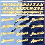 Custom Name Number 3D Performance T-Shirt Navy Light Blue Gold Graffiti Pattern Team Design Personalized Graffiti Pattern