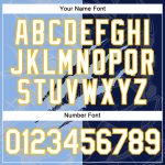 Custom Name Number 3D Performance T-Shirt Navy Light Blue Gold Graffiti Pattern Team Design Personalized Graffiti Pattern