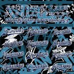 Custom Name and Number Graffiti Pattern 3D Bomber Varsity Jacket Navy-White Urban Street Art Full-Snap Team Apparel Personalized
