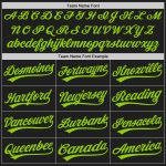 Custom Neon Green Black Graffiti Pattern 3D Scratch Baseball Jersey with Personalized Name and Number Personalized Graffiti