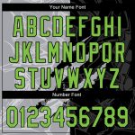 Custom Neon Green and Black Graffiti Pattern Authentic Baseball Jersey with 3D Scratch Design, Personalized Name and Number