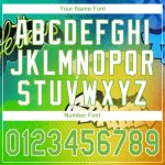 Personalized 3D Neon Green White Graffiti Baseball Jersey Custom Name & Number Personalized Graffiti Pattern Neon Green-White