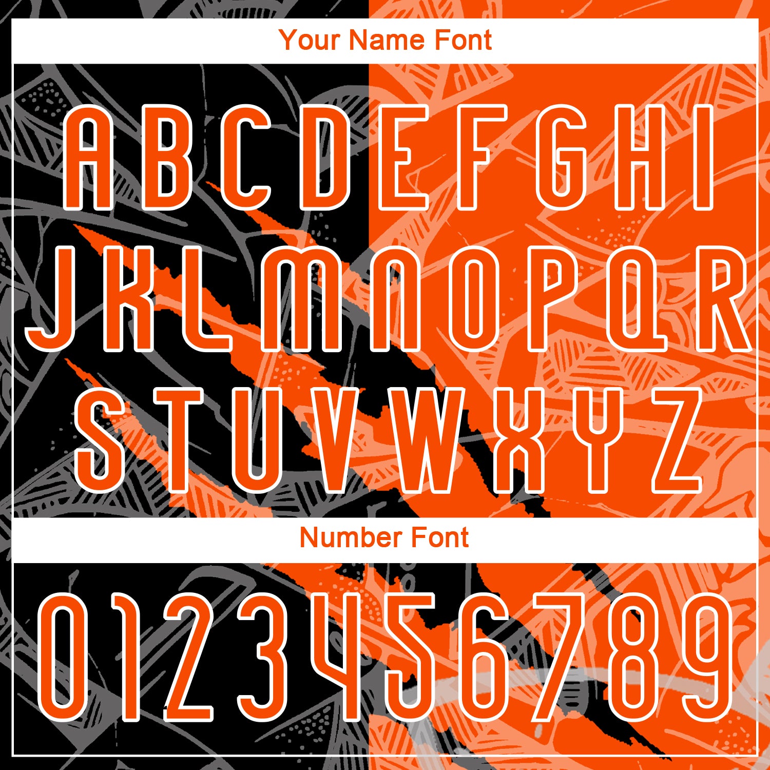 Personalized Graffiti Pattern Orange-Black Scratch Sublimation Volleyball Uniform Jersey Team Custom Name and Number Custom Orange-Black Graffiti Volleyball Jersey with Name & Number | Sublimation Team Uniform Personalized Graffiti Pattern - Image 6