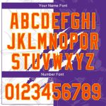 Custom Name Number Authentic 3D Baseball Jersey Orange Purple Gold Graffiti Pattern Team Design Personalized Graffiti Pattern