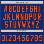 Personalized 3D Scratch Baseball Jersey - Graffiti Pattern in Orange and Royal Personalized Graffiti Pattern Orange-Royal