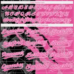 Custom Name and Number Pink-Black Graffiti Pattern 3D Unisex Softball Jersey - Personalized Team Apparel Personalized Graffiti