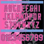 Custom Name and Number 3D Scratch Basketball Jersey - Personalized Pink Black Light Blue Graffiti Pattern Team Jersey Personalized