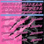 Custom Name and Number 3D Scratch Basketball Jersey - Personalized Pink Black Light Blue Graffiti Pattern Team Jersey Personalized