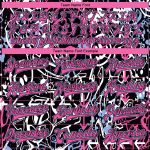 Custom Name & Number 3D Bomber Varsity Jacket for Team - Personalized Pink-Light Blue Abstract Graffiti Pattern Grunge Art