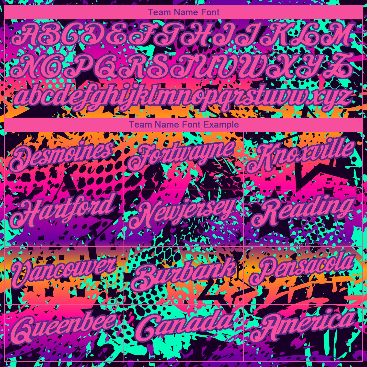 Personalized Graffiti Pattern Pink-Purple 3D Performance Golf Polo Shirt Team Custom Name and Number Custom Name Number 3D Performance Golf Polo Shirt Pink Purple Graffiti Pattern Personalized Team Apparel Personalized Graffiti - Image 4