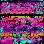 Custom Name and Number Personalized Graffiti Pattern 3D Performance T-Shirt - Pink Purple Design Personalized Graffiti Pattern
