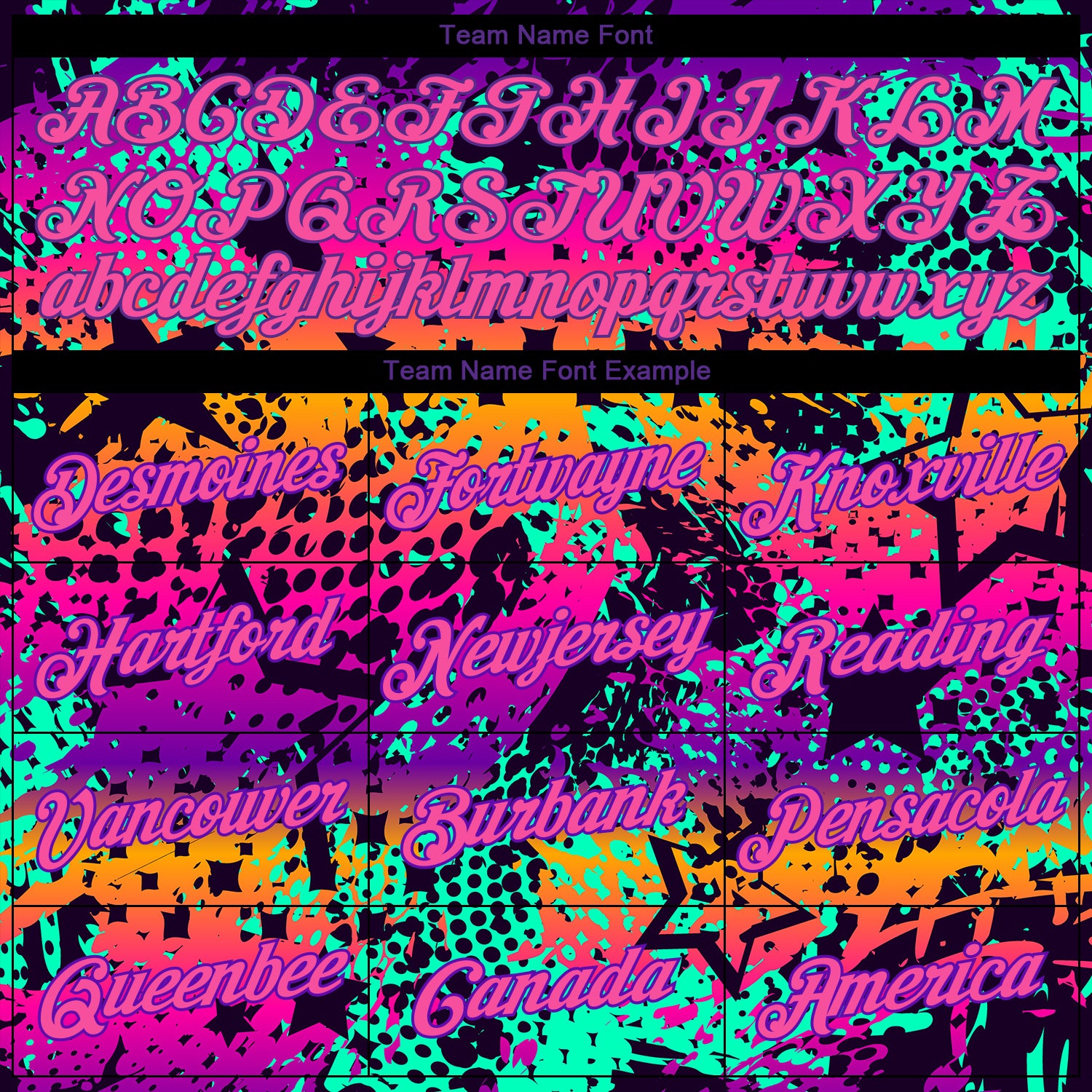 Personalized Graffiti Pattern Pink-Purple 3D Performance T-Shirt Team Custom Name and Number Custom Name and Number Personalized Graffiti Pattern 3D Performance T-Shirt - Pink Purple Design Personalized Graffiti Pattern - Image 3