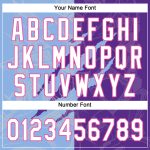 Custom Personalized Graffiti Softball Jersey Unisex 3D Purple Light Blue-Pink with Name and Number Personalized Graffiti
