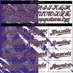 Custom Name and Number 3D Baseball Jersey - Personalized Purple and Old Gold Graffiti Pattern Authentic Team Apparel Personalized