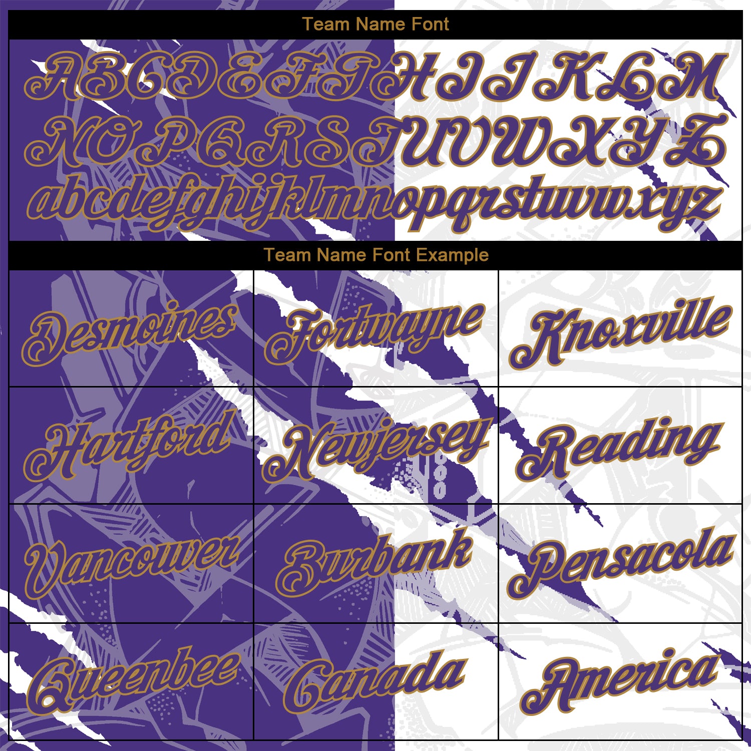 Personalized Graffiti Pattern Purple-Old Gold 3D Performance T-Shirt Team Custom Name and Number Custom Team Name and Number Purple and Old Gold 3D Performance T-Shirt with Graffiti Pattern Personalized Graffiti Pattern - Image 3