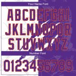 Custom Name and Number 3D Baseball Jersey, Personalized Purple-Orange Graffiti Pattern, Authentic Team Apparel Personalized