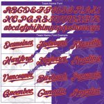Custom Name and Number 3D Baseball Jersey, Personalized Purple-Orange Graffiti Pattern, Authentic Team Apparel Personalized