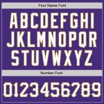 Custom Name Number Authentic 3D Baseball Jersey, Personalized Purple Orange Old Gold Graffiti Pattern Team Design Personalized