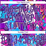 Custom Purple-White Graffiti Pattern Soccer Jersey with Name and Number - Personalized Team Sublimation Uniform Personalized