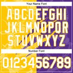 Custom Name Number 3D Performance T-Shirt with Purple Yellow Graffiti Pattern for Team Personalized Graffiti Pattern Purple-Yellow