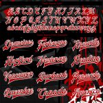 Personalized Urban Street Art Red-Black Graffiti 3D Bomber Full-Snap Varsity Jacket Personalized Graffiti Pattern Red-Black
