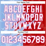 Custom Name and Number 3D Performance T-Shirt with Personalized Graffiti Pattern in Red Light Blue Pink Personalized Graffiti