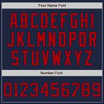 Custom Name Number Authentic Baseball Jersey Red Navy Graffiti Pattern 3D Scratch Design Personalization Available Personalized