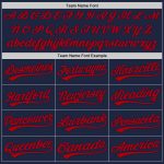 Custom Name Number Authentic Baseball Jersey Red Navy Graffiti Pattern 3D Scratch Design Personalization Available Personalized