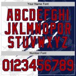Custom Name and Number Personalized 3D Performance T-Shirt Red-Navy Graffiti Pattern for Team Personalized Graffiti Pattern