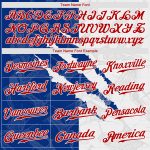 Custom Graffiti Pattern Red-Royal 3D Scratch Baseball Jersey with Personalized Name & Number - Authentic Team Apparel Personalized