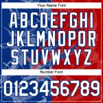 Custom Name Number 3D Performance T-Shirt - Personalized Red-Royal Graffiti Pattern for Teams Personalized Graffiti Pattern