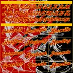 Custom Name and Number 3D Scratch Golf Polo Shirt Red-Yellow Graffiti Pattern for Team Performance Personalized Graffiti