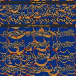 Personalized Graffiti Pattern Baseball Jersey with Custom Name and Number - Royal-Gold 3D Authentic Team Apparel Personalized