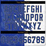 Personalized Graffiti Pattern Baseball Jersey with Custom Name and Number - Royal-Old Gold 3D Authentic Team Jersey Personalized