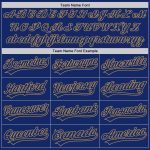 Custom Name and Number 3D Baseball Jersey - Personalized Graffiti Pattern Royal-Old Gold Authentic Team Gear Personalized