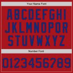 Custom Name & Number 3D Scratch Baseball Jersey - Personalize Graffiti Pattern Royal-Red Authentic Team Gear Personalized