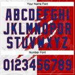 Personalized Custom Name Number Graffiti Pattern Royal Red Unisex 3D Softball Jersey Two-Button Personalized Graffiti Pattern