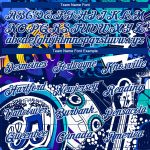 Personalized Urban Street Art 3D Graffiti Pattern Long Sleeve Performance T-Shirt Custom Name and Number - Royal White Personalized