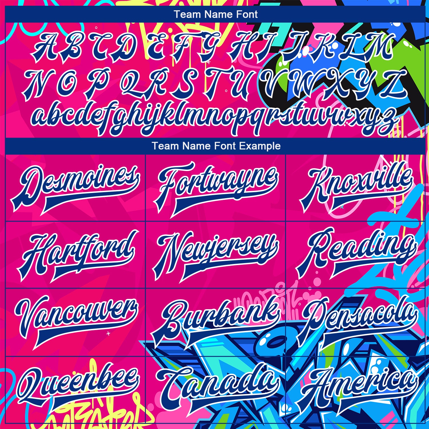 Personalized Graffiti Pattern Royal-White Hiphop Abstract Urban Street Art 3D Bomber Full-Snap Varsity Letterman Jacket Team Custom Name and Number Custom Name 3D Bomber Varsity Jacket Royal-White Graffiti Pattern Hip-Hop Urban Street Art Full-Snap Letterman Personalized - Image 4