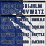 Custom Graffiti Pattern Soccer Jersey - Royal White & Old Gold, Personalized Name & Number, Team Uniform 7517 Personalized