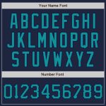 Custom Name Number Teal-Navy Graffiti Pattern 3D Scratch Baseball Jersey - Authentic Personalized Team Apparel Personalized