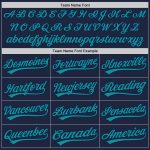Custom Name Number Teal-Navy Graffiti Pattern 3D Scratch Baseball Jersey - Authentic Personalized Team Apparel Personalized