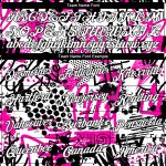 Custom Name and Number 3D Performance T-Shirt with Personalized Graffiti Pattern in White and Black Personalized Graffiti