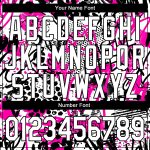 Custom Name and Number 3D Performance T-Shirt with Personalized Graffiti Pattern in White and Black Personalized Graffiti