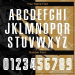 Custom Name Number Soccer Jersey - Personalized Graffiti Pattern White Black Old Gold Sublimation Team Uniform Personalized